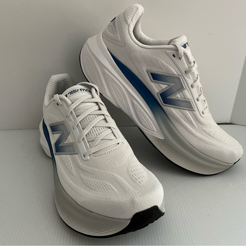 NEW BALANCE FRESH FOAM X v6 Lace Up Sneaker sz 11 width D White